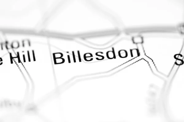 イギリスの地理地図上のビレスドン — ストック写真