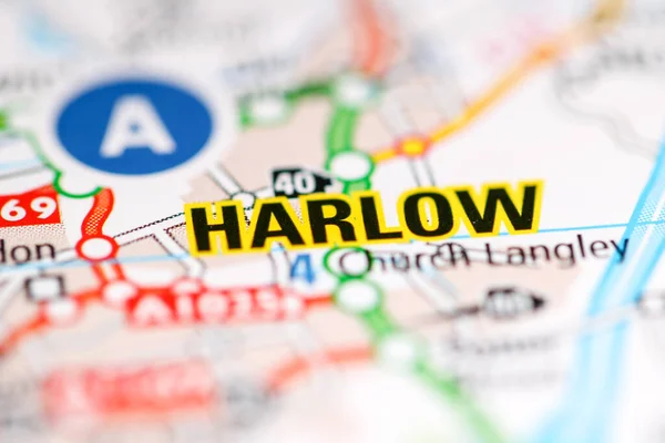 ハーロー 地理地図上のイギリス — ストック写真