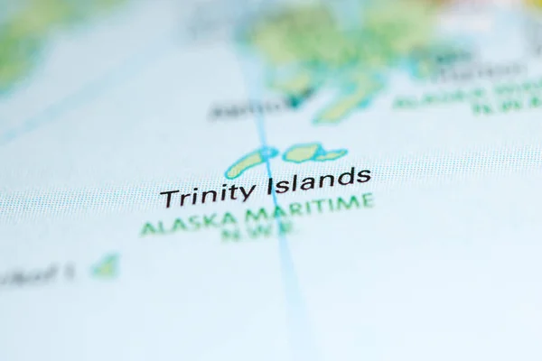 Islas Trinity Alaska Eeuu Mapa Geográfico — Foto de Stock