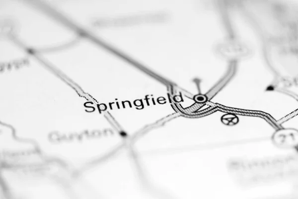 Springfield Georgia Eeuu Mapa Geográfico — Foto de Stock