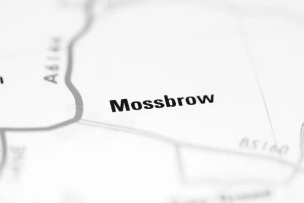 Mossbrow Γεωγραφικό Χάρτη Του Ηνωμένου Βασιλείου — Φωτογραφία Αρχείου