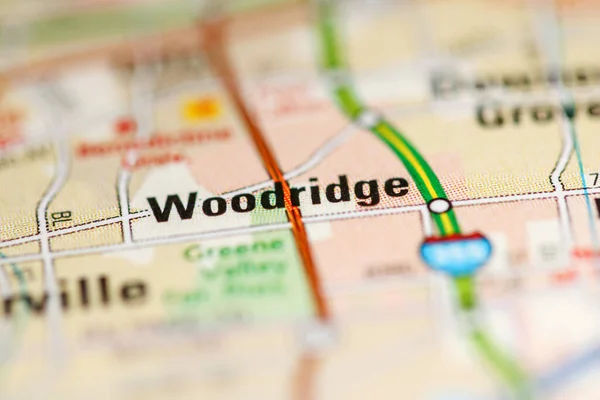 Woodridge Mapa Dos Estados Unidos América — Fotografia de Stock