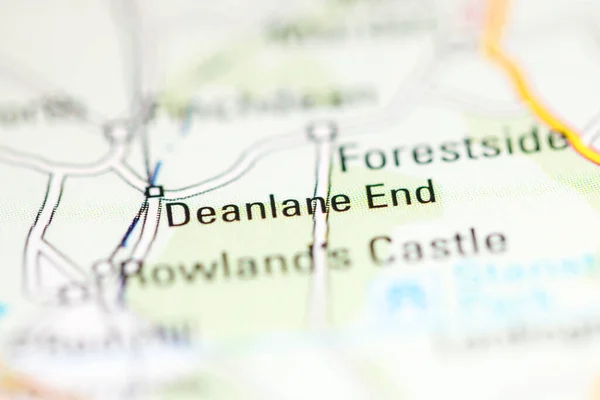 デーンレーン エンド 地理地図上のイギリス — ストック写真