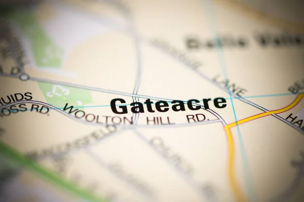 Gateacre Una Mappa Geografica Del Regno Unito — Foto Stock