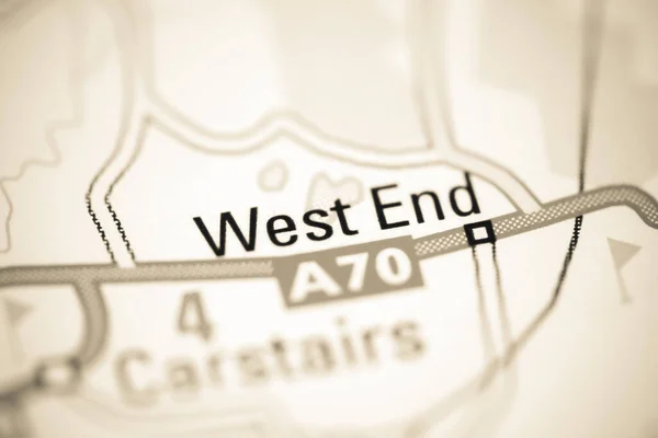 英国の地理地図上の西 End — ストック写真