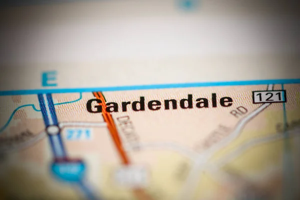 Gardendale Sobre Mapa Dos Estados Unidos América — Fotografia de Stock