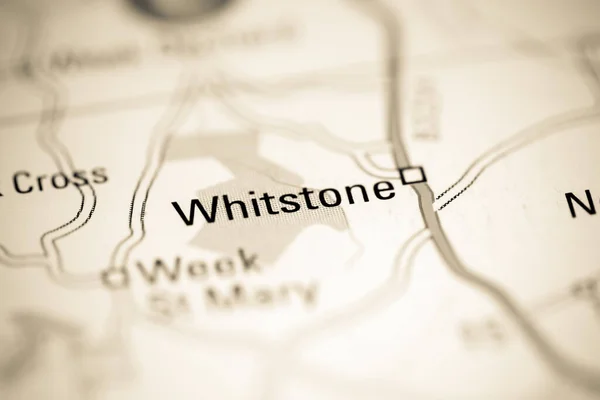 ホワイトストーン 地理地図上のイギリス — ストック写真
