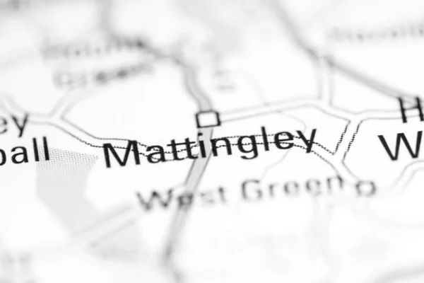 マッティングリー 地理地図上のイギリス — ストック写真