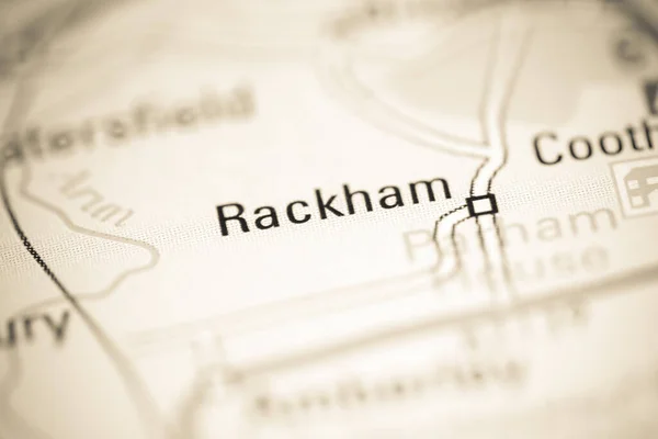 Rackham Regno Unito Una Carta Geografica — Foto Stock