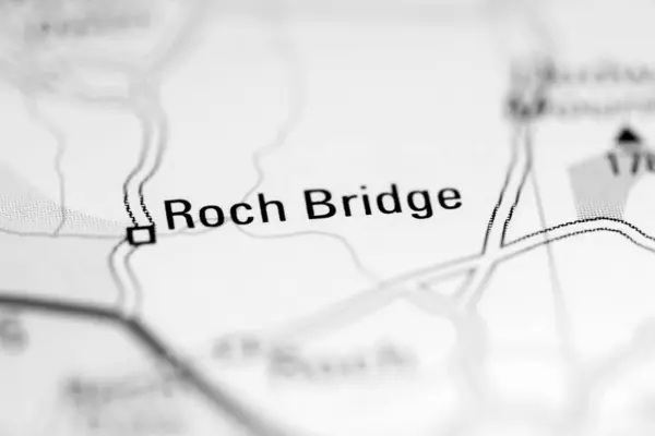 ロック ブリッジだ 地理地図上のイギリス — ストック写真
