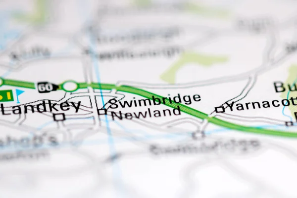 Swimbridge Newland Reino Unido Mapa Geográfico — Foto de Stock