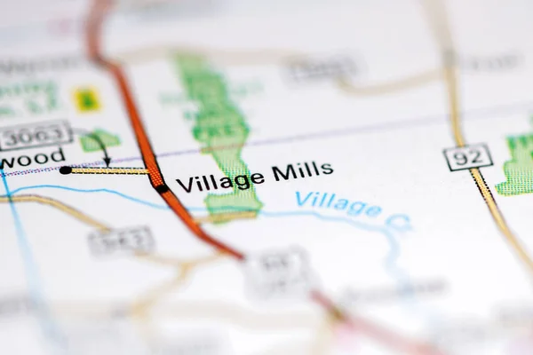 Village Mills Texas Usa Geography Map — Stock Photo, Image