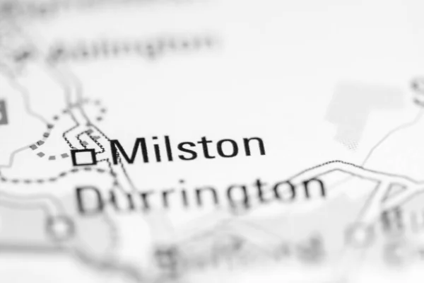 ミルストン 地理地図上のイギリス — ストック写真