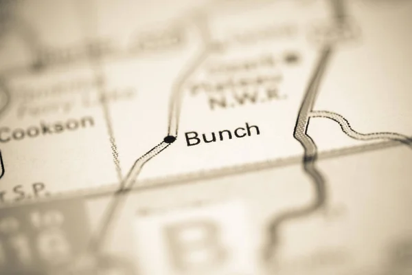 Bunchi Oklahoma Usa Mapě Geografie — Stock fotografie