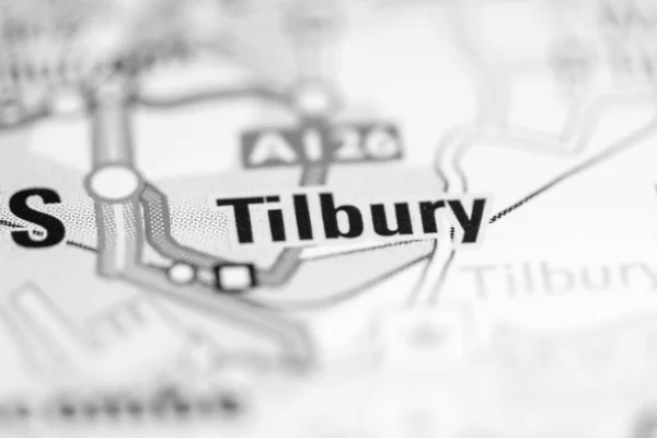 Tilbury Großbritannien Auf Einer Geografischen Karte — Stockfoto