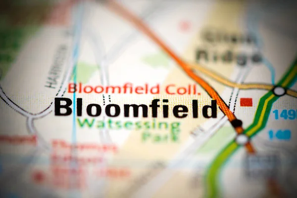 Bloomfield on a geographical map of USA