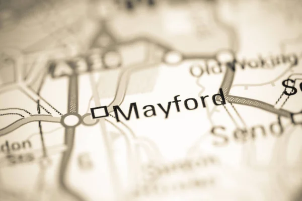 Mayford Reino Unido Sobre Mapa Geografia — Fotografia de Stock