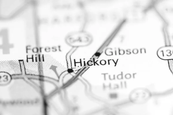 Hickory Maryland Eua Sobre Mapa Geografia — Fotografia de Stock