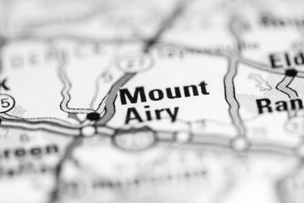 Маунт Эйри Мэриленд Сша Географической Карте — стоковое фото