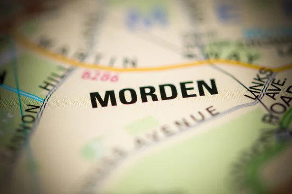 イギリスの地図上でモーデン — ストック写真