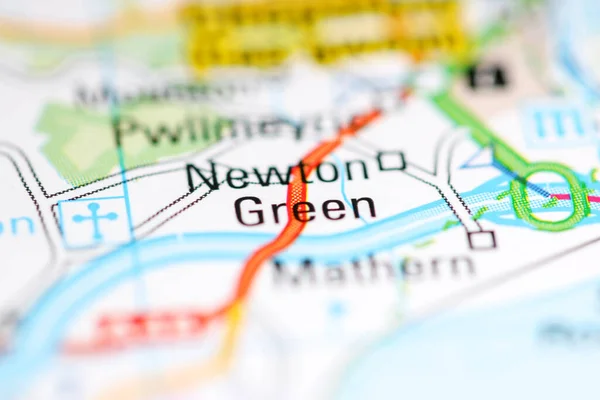 Newton Green Regno Unito Una Carta Geografica — Foto Stock