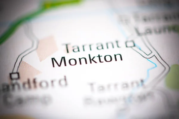 Τάραντ Μόνκτον Ηνωμένο Βασίλειο Χάρτη Γεωγραφίας — Φωτογραφία Αρχείου