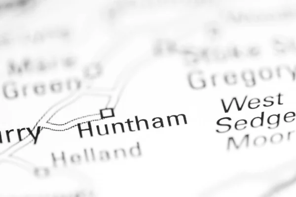 Huntham Royaume Uni Sur Une Carte Géographique — Photo