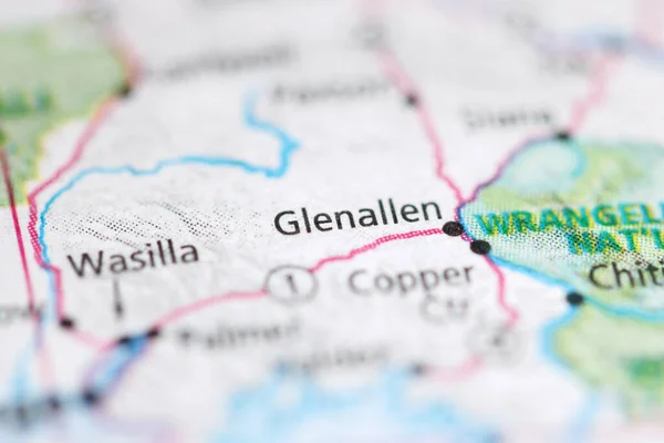 Glenallen on a geographical map of USA