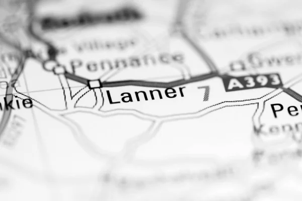 ラナー 地理地図上のイギリス — ストック写真