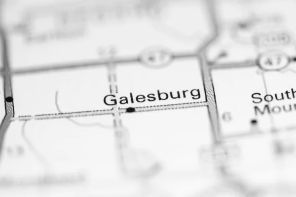 Galesburg Det Kansas Usa Geografisk Karta — Stockfoto