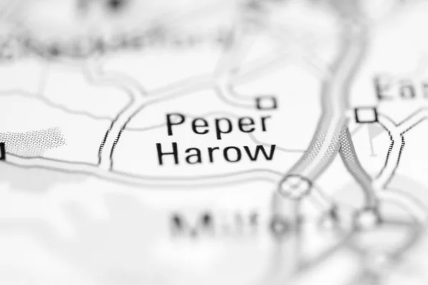 Peper Harow Reino Unido Mapa Geográfico —  Fotos de Stock