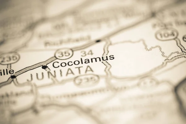 Cocolamus. Pennsylvania. USA on a geography map