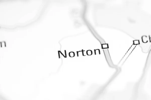 Norton Reino Unido Mapa Geográfico — Foto de Stock