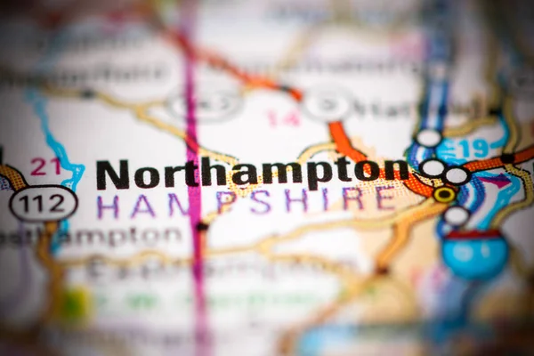 Northampton Massachusetts Eeuu Mapa Geográfico — Foto de Stock