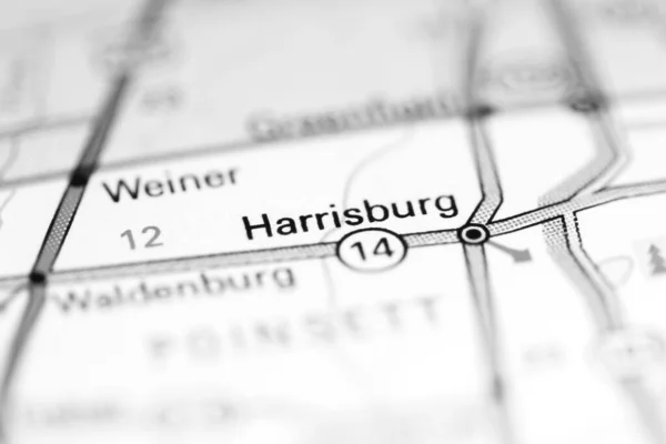 Harrisburg Arkansas Usa Geography Map — Stock Photo, Image