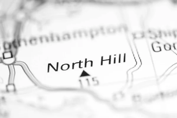 North Hill Reino Unido Mapa Geográfico — Foto de Stock