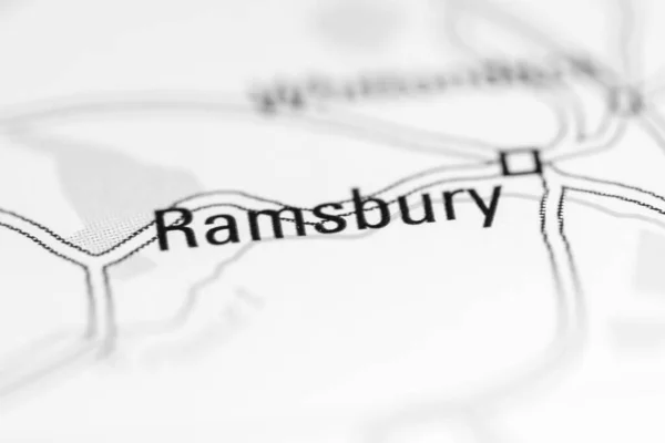 Ramsbury Reino Unido Sobre Mapa Geografia — Fotografia de Stock