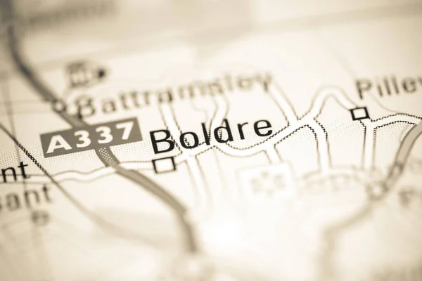 ボルドレ 地理地図上のイギリス — ストック写真