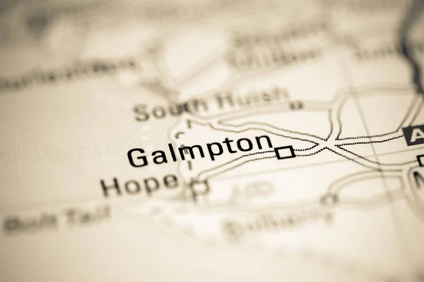 Galmpton Reino Unido Sobre Mapa Geografia — Fotografia de Stock