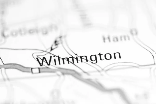 Wilmington Reino Unido Sobre Mapa Geografia — Fotografia de Stock