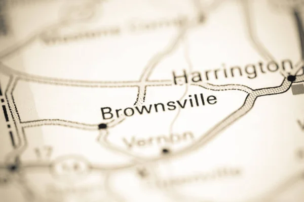 Brownsville. Delaware. USA on a geography map