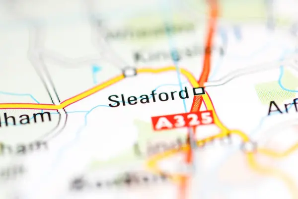 スレイフォード 地理地図上のイギリス — ストック写真