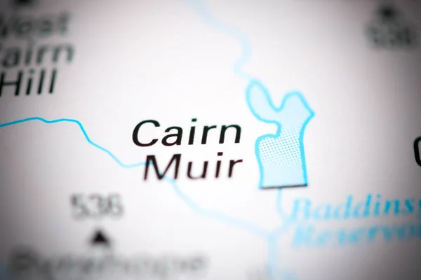 Cairn Muir Mapie Geograficznej Wielkiej Brytanii — Zdjęcie stockowe