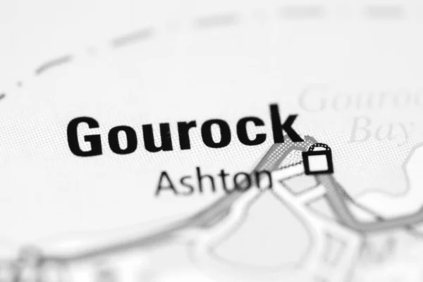 Gourock Γεωγραφικό Χάρτη Του Ηνωμένου Βασιλείου — Φωτογραφία Αρχείου