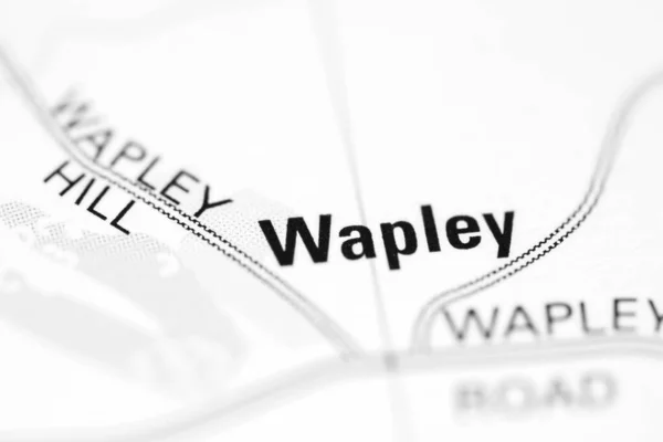Wapley Mapa Geográfico Reino Unido — Fotografia de Stock