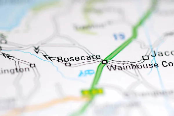 ロセケアだ 地理地図上のイギリス — ストック写真