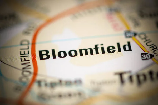 Bloomfield Una Mappa Del Regno Unito — Foto Stock