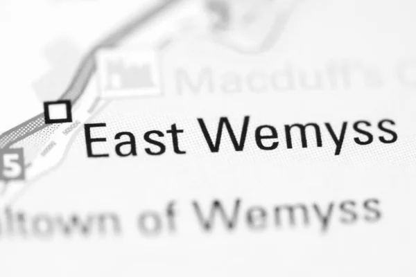 East Wemyss Географічній Карті Великої Британії — стокове фото