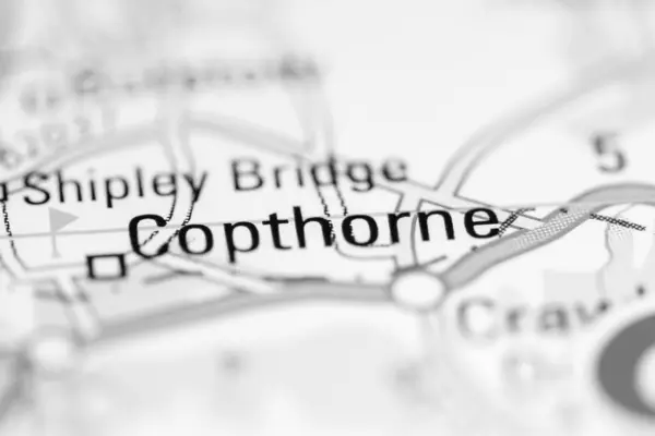 Copthorne Reino Unido Sobre Mapa Geografia — Fotografia de Stock