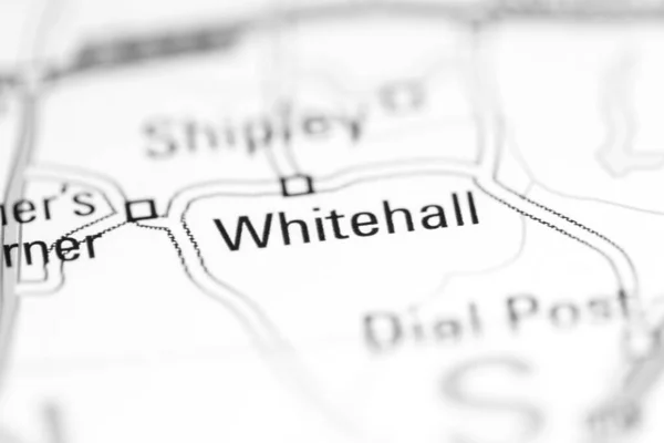 Whitehall Förenade Kungariket Geografisk Karta — Stockfoto